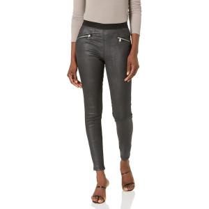 [BLANKNYC] Womens Luxury Clothing Coated Denim Pull on Skinny Pant with Front Zipper, Comfortable & Stylish(Spartacus)