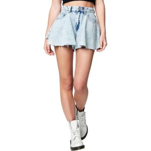 [BLANKNYC] Womens Luxury Clothing Flared Denim Short, Stylish & Comfortable(Blind Journey)