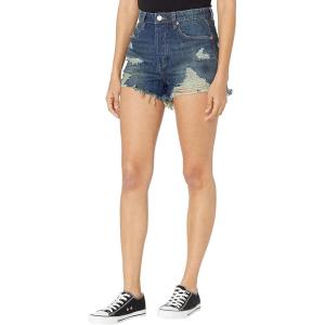 [BLANKNYC] Womens Luxury Clothing High-Rise Ribcage Shorts with Pockets, Always in Style, Fashionable & Comfortable(Let It Be)
