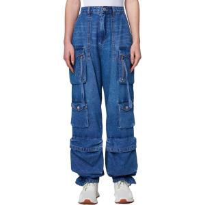 [BLANKNYC] Womens Luxury Clothing Oversized Tencel Cargo Pant, Comfortable & Stylish(Fingers Crossed)
