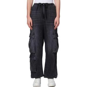 [BLANKNYC] Womens Luxury Clothing Oversized Tencel Cargo Pant, Comfortable & Stylish(One Too Many)