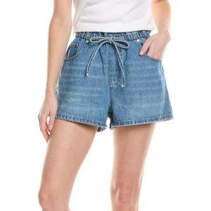 [BLANKNYC] Womens Luxury Clothing Paperbag Denim Shorts with Self Drawstring, Comfortable & Stylish(Unexpected Time)