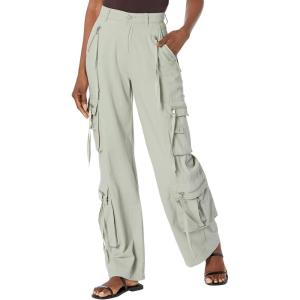 [BLANKNYC] Womens Luxury Clothing Rib Cage Wide Leg Oversized Cargo Pants, Comfortable & Stylish(Zen Time)