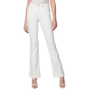 [BLANKNYC] Womens White Five Pocket Mini Boot Cut Jeans, Comfortable & Stylish Pants(Pure Intentions)
