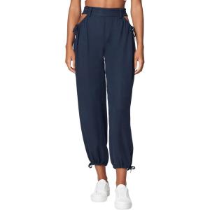 [BLANKNYC] Womens Womens Tencel Gathered Hip & Hem Detailed Trouser, Comfortable & Casual Pants(Cuttin Ties)