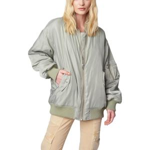 [BLANKNYC] womens Long Nylon Bomber(Auto Pilot)