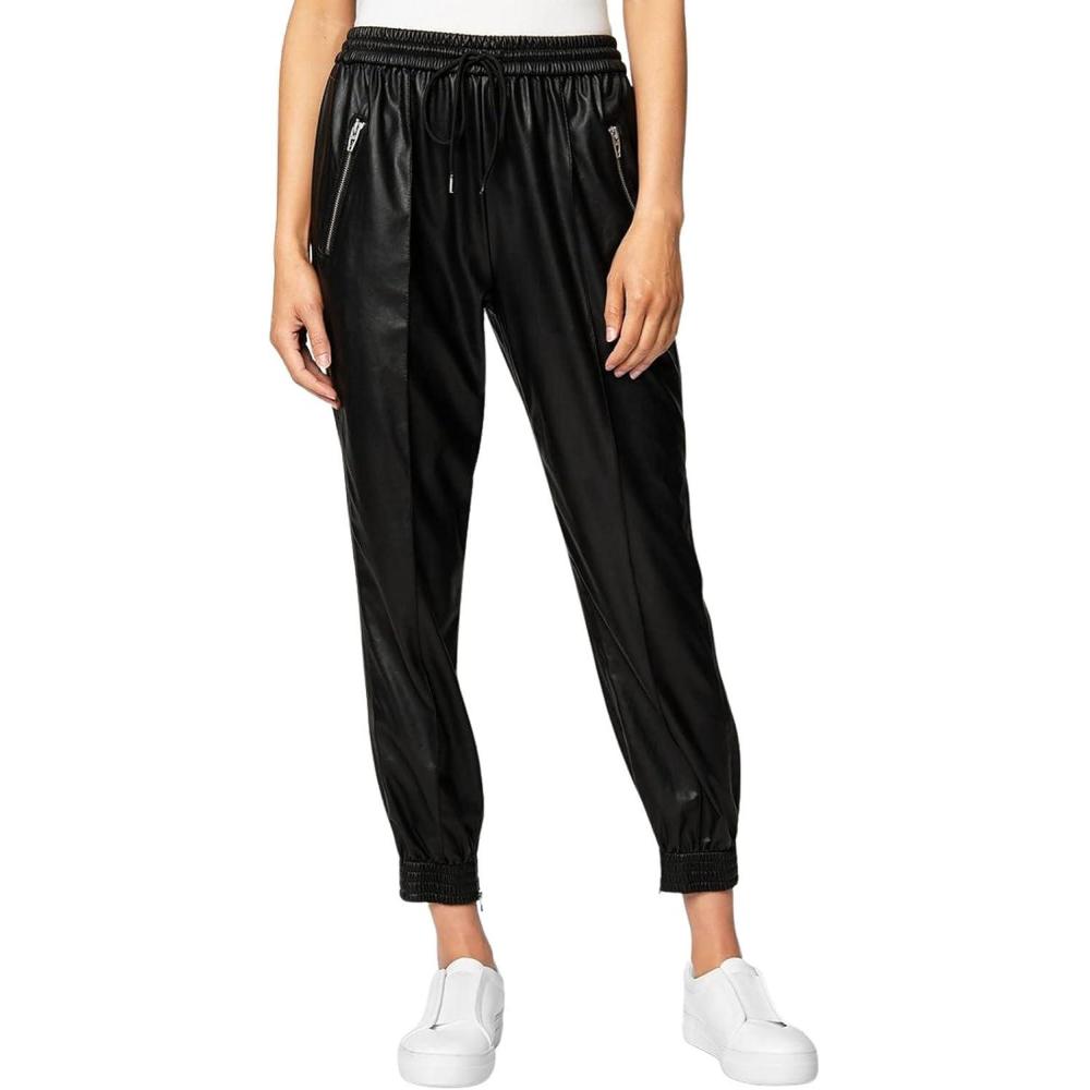 image:imageBLANKNYC Womens Luxury Clothing Vegan Leather Jogger Pants Comfortable amp StylishRunning Wild