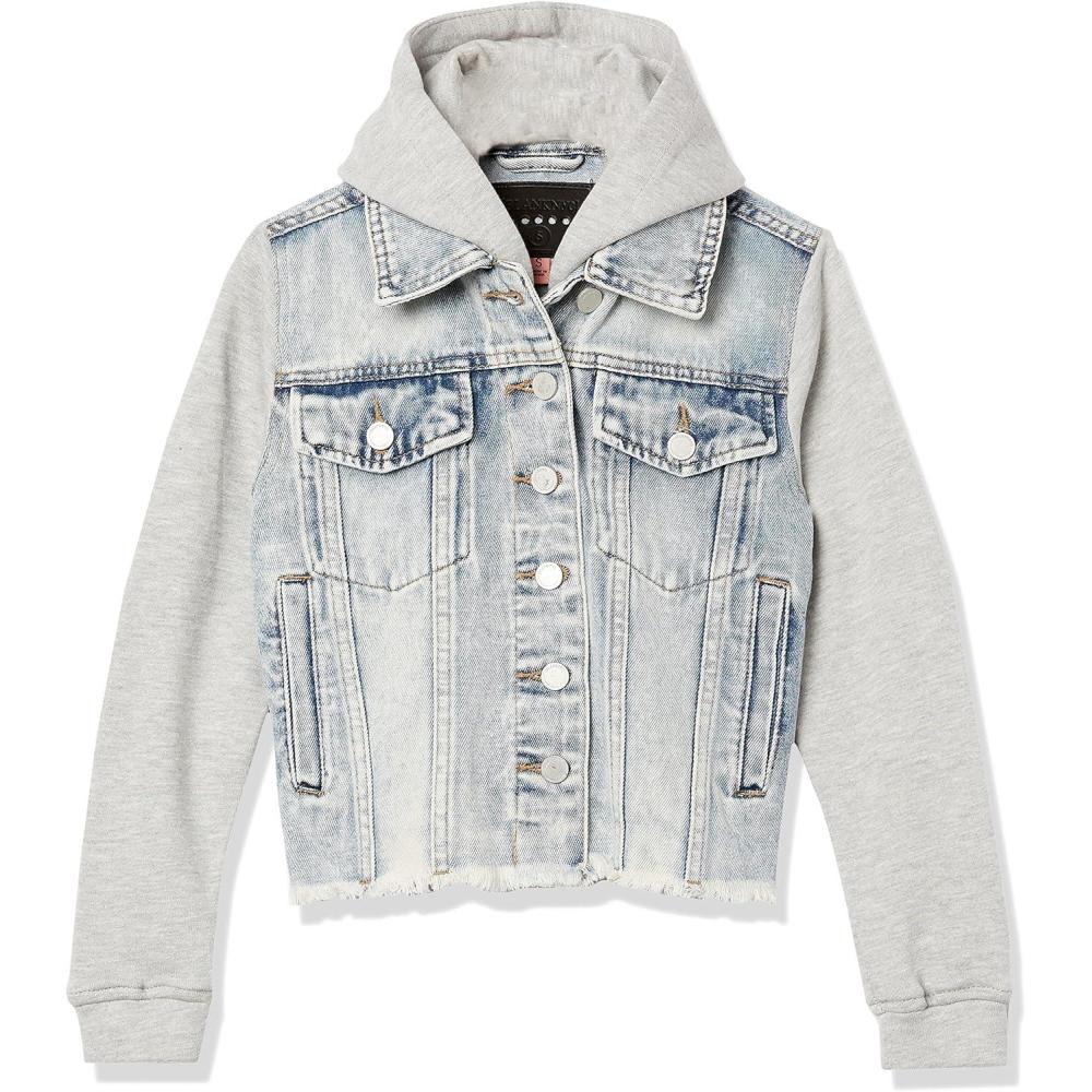 image:imageBLANKNYC girls Denim Jacket With Hood Comfortable amp Stylish CoatBe Like That
