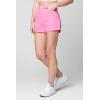 [BLANKNYC] Womens Luxury Clothing High Rise Five Pockets Cuffed Mom Short, Fashionable & Comfortable(Pink Shadow)