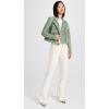 [BLANKNYC] Womens Luxury Clothing Real Suede Moto Jacket With Black Zipper Details, Comfortable & Stylish Coat(Basil)