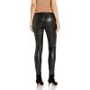 [BLANKNYC] Womens Luxury Vegan Leather Pants, Comfortable Biker Style Leggings, Super Soft High Waist, Tummy Control(Malificient)