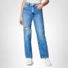 [BLANKNYC] Womens Relaxed High Rise Straight Leg Rip Loose Fit Jeans, Comfortable Pants & Designer ClothingJeans(Cruise Control)