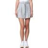 [BLANKNYC] Womens Luxury Clothing Linen Seersucker Stripe Short, Comfortable & Stylish(Straight Ahead)