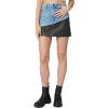 [BLANKNYC] Womens Vegan Leather and Denim Mini SkirtSkirt(Born to Ride)