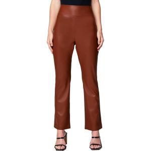 [BLANKNYC] Womens Luxury Clothing Vegan Leather Wide Yoke Kick Flare Pant, Comfortable & Stylish(Shake the World)
