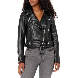 [BLANKNYC] womens Vegan Leather Belted Jacket(For Keeps)