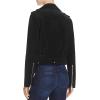 [BLANKNYC] Womens Suede Short Motorcycle Jacket Black XS