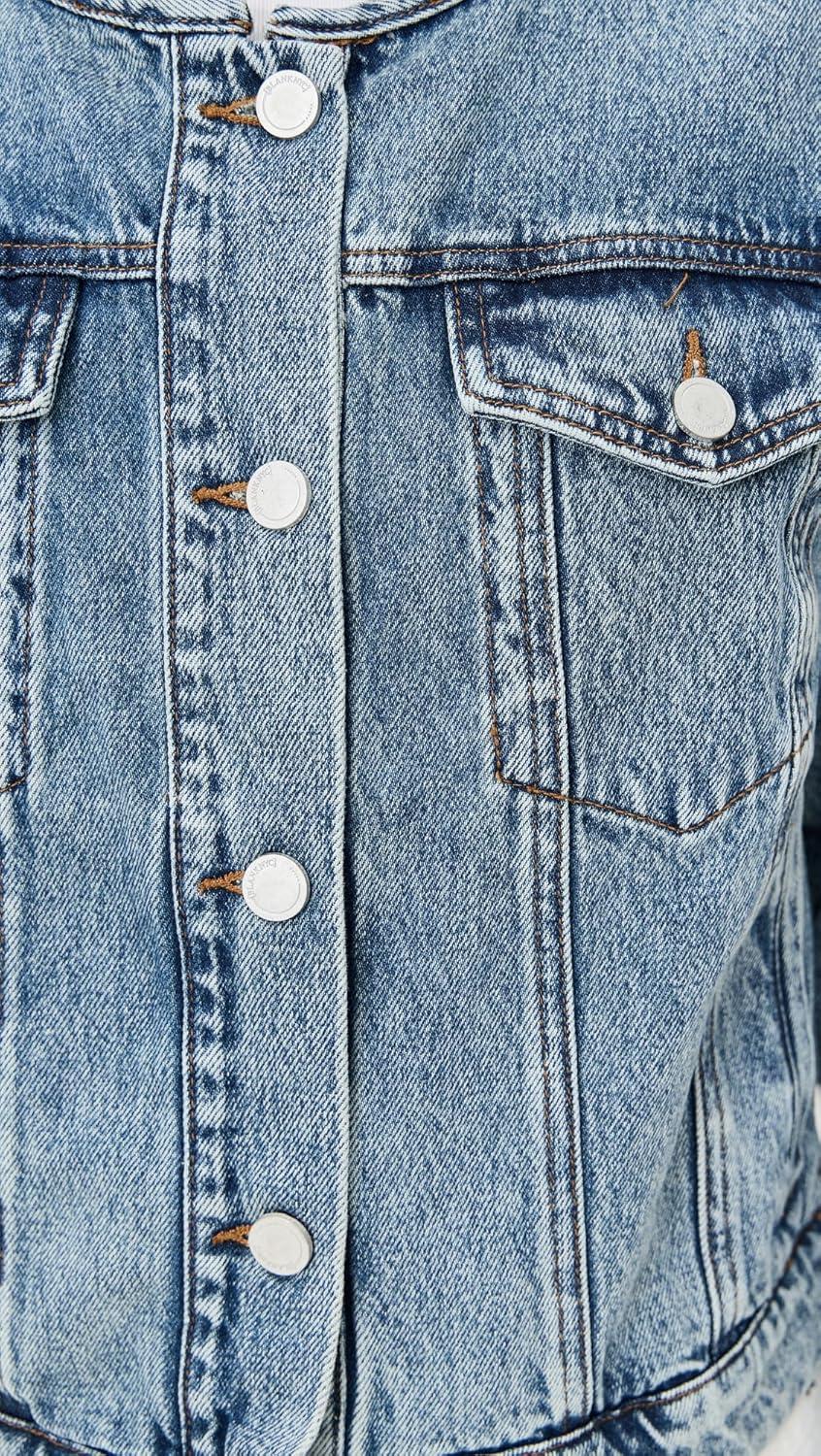image:imageBLANKNYC Womens Heads Up Denim JacketMedium Indigo
