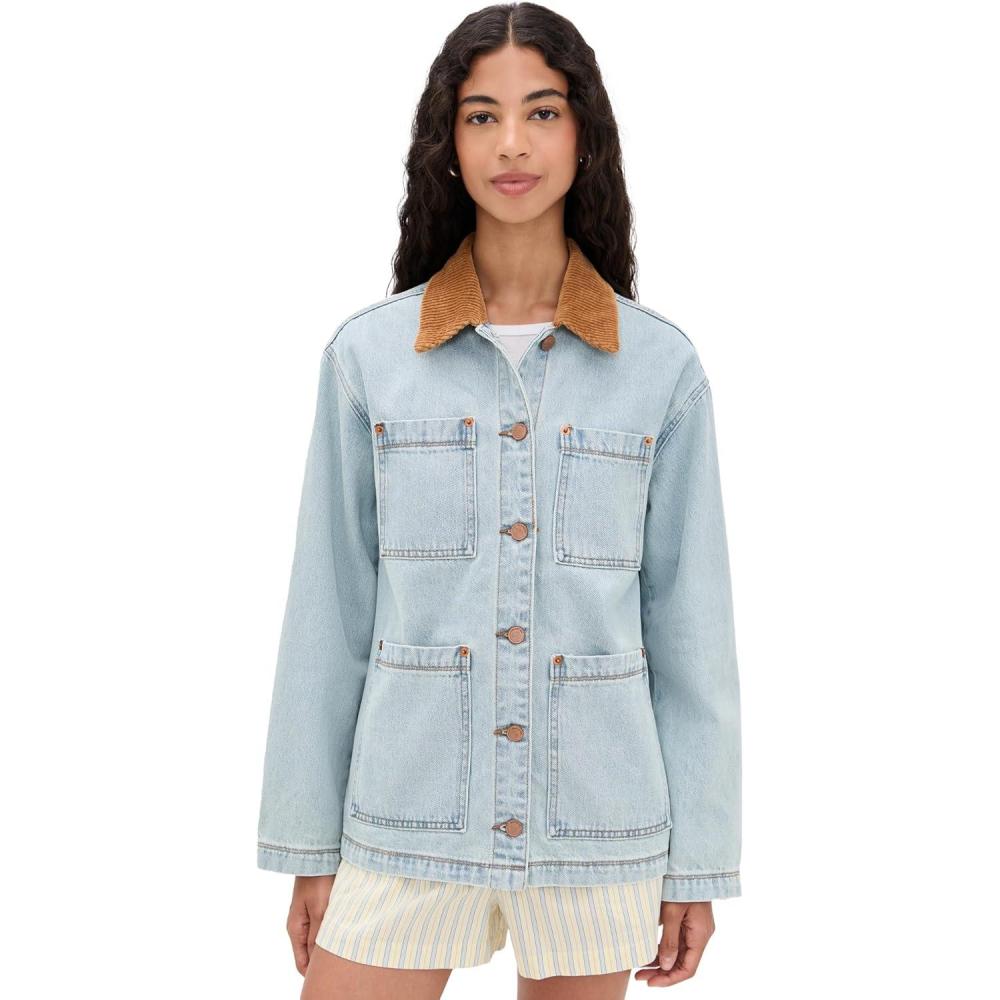 image:imageBLANKNYC Womens Crack of Dawn JacketLight Indigo