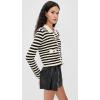[BLANKNYC] Women’s Anchor Down Sweater(Black and Cream Combo)