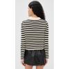 [BLANKNYC] Women’s Anchor Down Sweater(Black and Cream Combo)