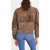 [BLANKNYC] Women’s Hot Cocoa Faux Suede Fringe Jacket(Hot Cocoa)