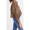 [BLANKNYC] Women’s Hot Cocoa Faux Suede Fringe Jacket(Hot Cocoa)