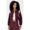 [BLANKNYC] Women’s Smart Move Bomber Jacket(Burgundy Multi)