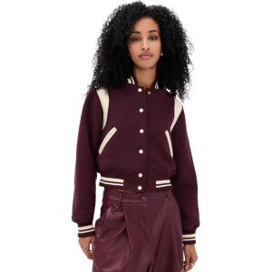 [BLANKNYC] Women’s Smart Move Bomber Jacket(Burgundy Multi)