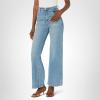 [BLANKNYC] Womens Luxury Clothing High Rise Sustainable Denim Mini Boot Cut Jean, Comfortable & Stylish Pant(Mixtape)