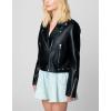 [BLANKNYC] womens Luxury Clothing Vegan Leather Moto Jacket With Zipper Pocket Detail, Comfortable & Stylish Coat(First Ever)