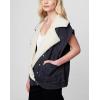 [BLANKNYC] Womens Luxury Clothing Denim and Sherpa Oversized Vest, Comfortable & Stylish(All Ninghter)