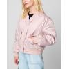 [BLANKNYC] womens Luxury Clothing Bomber Jacket, Comfortable & Stylish Coat(Bright Side)