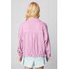 [BLANKNYC] womens Luxury Clothing Linen Utility Jacket With Pockets, Comfortable & Stylish Coat(Buzz Word)
