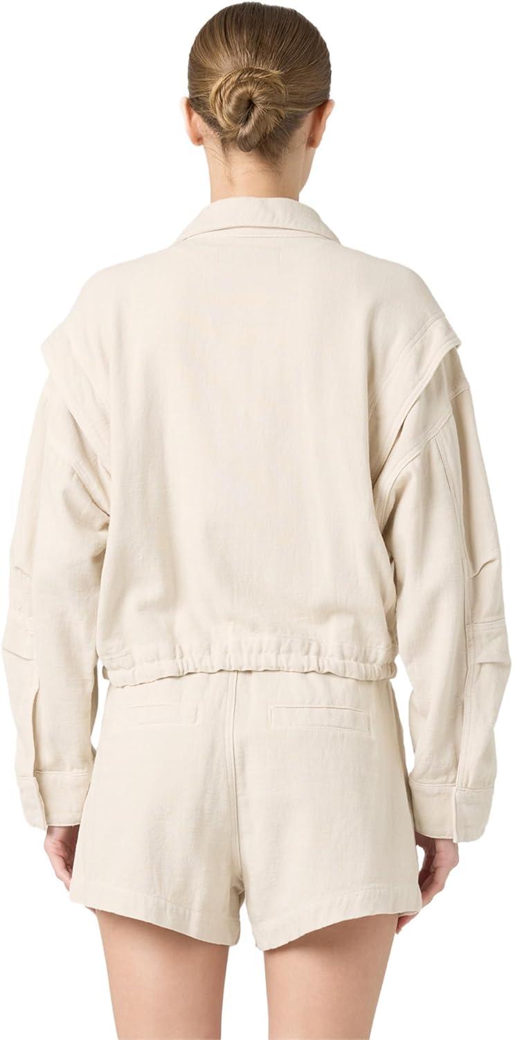 image:imageBLANKNYC womens Oyster Bar Linen Utility JacketBeige