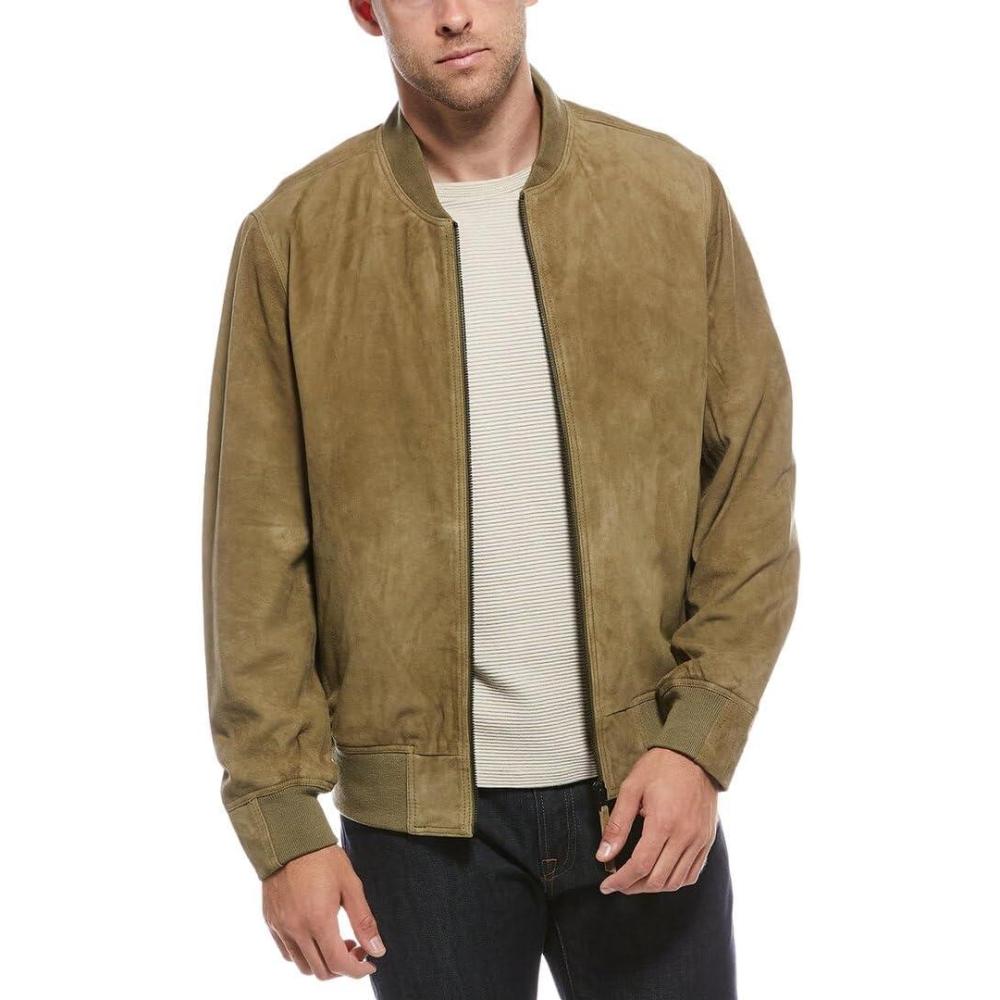 image:imageBLANKNYC Mens Back to Earth Real Suede Mens Bomber JacketTop Speed
