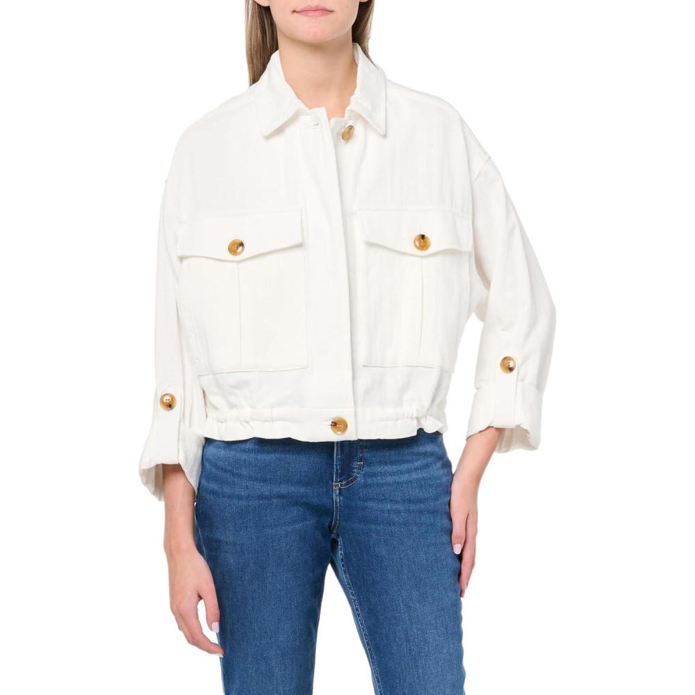 image:imageBLANKNYC womens Blanknyc Womens Utility JacketIvory