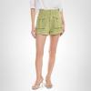 [BLANKNYC] Womens Luxury Clothing Linen Cargo Shorts, Comfortable & Stylish(Green Light)