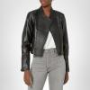 [BLANKNYC] Womens Quilted Detail Moto Jacket(Black)