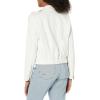 [BLANKNYC] womens Luxury Clothing Moto Jacket With Zipper and Pocket Detail, Comfortable & Stylish Coat(So Ice)