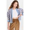 [BLANKNYC] womens Plaid Quilted Kimono Jacket(Fall for You)