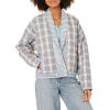[BLANKNYC] womens Plaid Quilted Kimono Jacket(Fall for You)