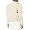 [BLANKNYC] womens Quilted Jacket With Sherpa(White)