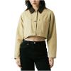 [BLANKNYC] womens Breaking Camp Cropped Twill Jacket(Beige)