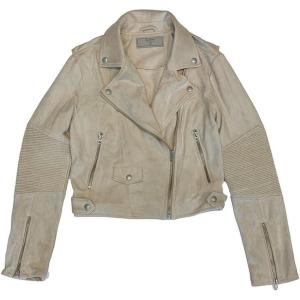 [BLANKNYC] girls Girls Faux Suede Moto Jacket(White Sands)