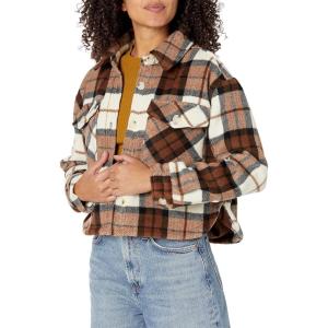 [BLANKNYC] womens Cropped Shacket(Multi)
