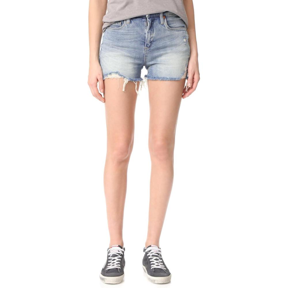 image:imageBLANKNYC Womens Denim Distress Hi Rise Cutoff Shorts In Mind MischiefMind Mischief