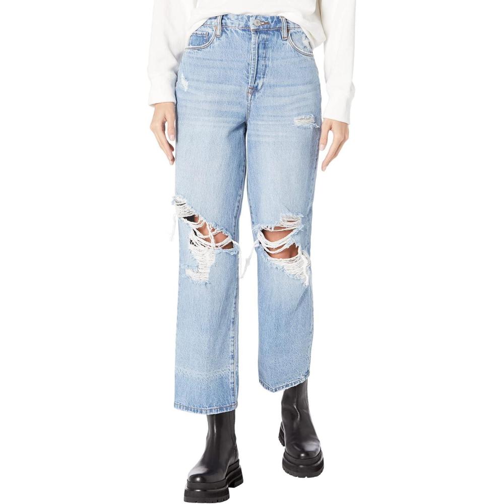 image:imageBLANKNYC Womens Five Pocket Ripped Straight Leg JeanPersonal Best