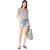 [BLANKNYC] Women’s Denim Distress Hi Rise Cutoff Shorts In Mind Mischief(Mind Mischief)