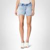 [BLANKNYC] Womens Denim Mom Short with Fold Over Waist Detail, Comfortable & Stylish(Let’s Roll)